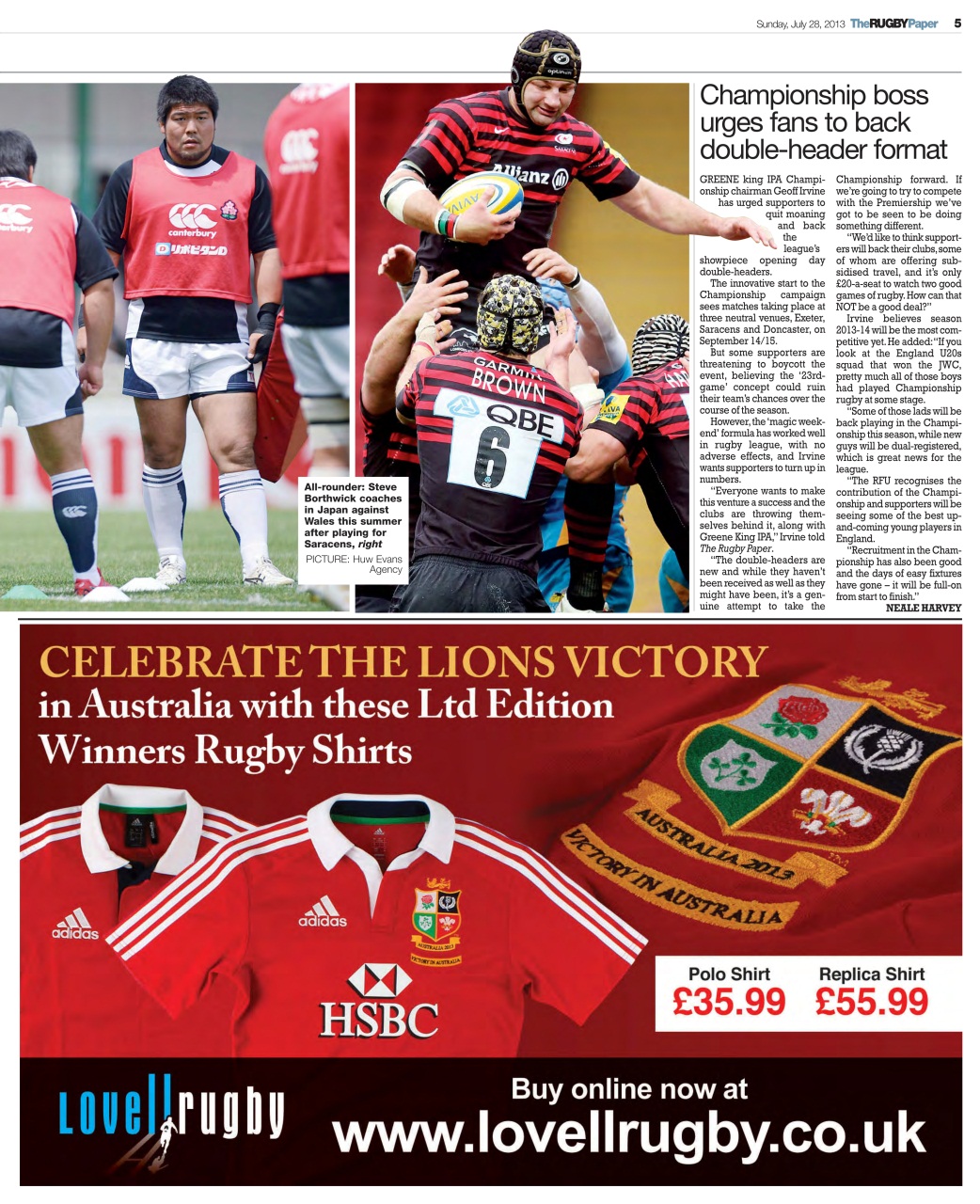 The Rugby Paper Preview Pages