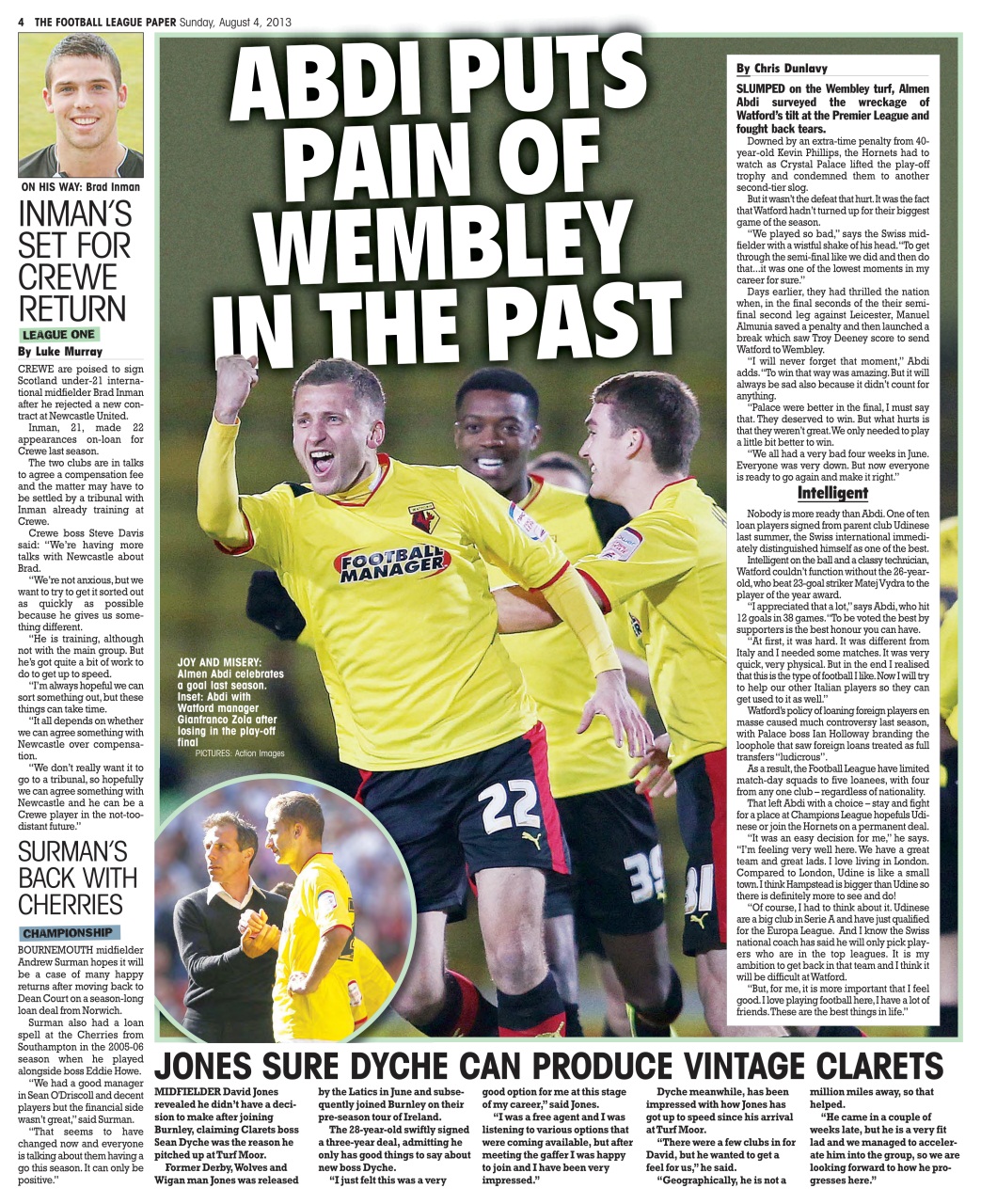 The Football League Paper Preview Pages