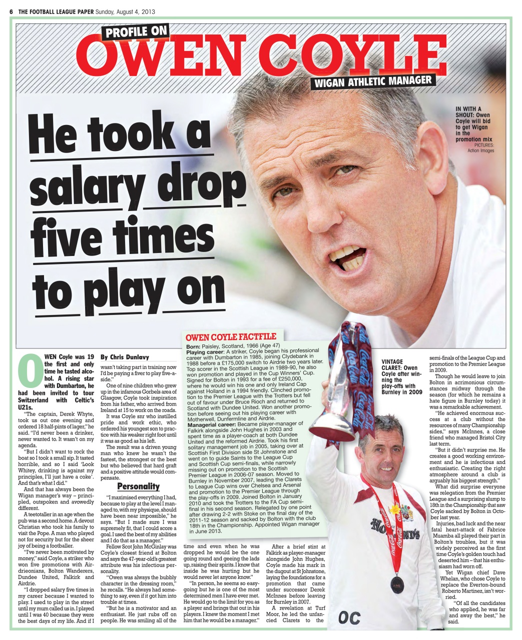 The Football League Paper Preview Pages