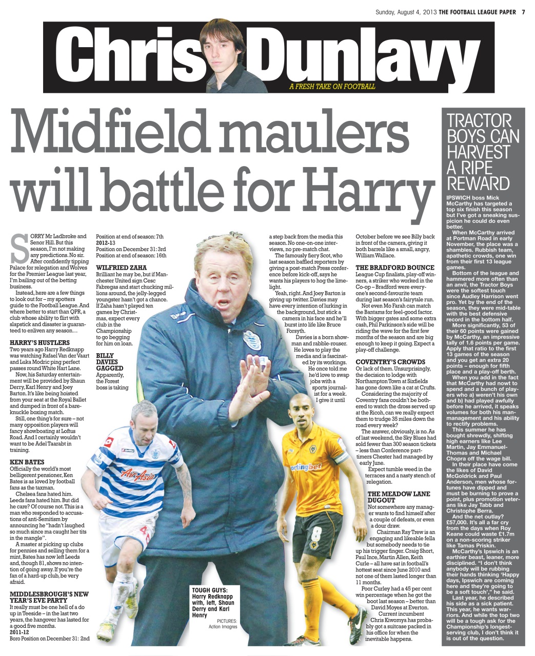 The Football League Paper Preview Pages