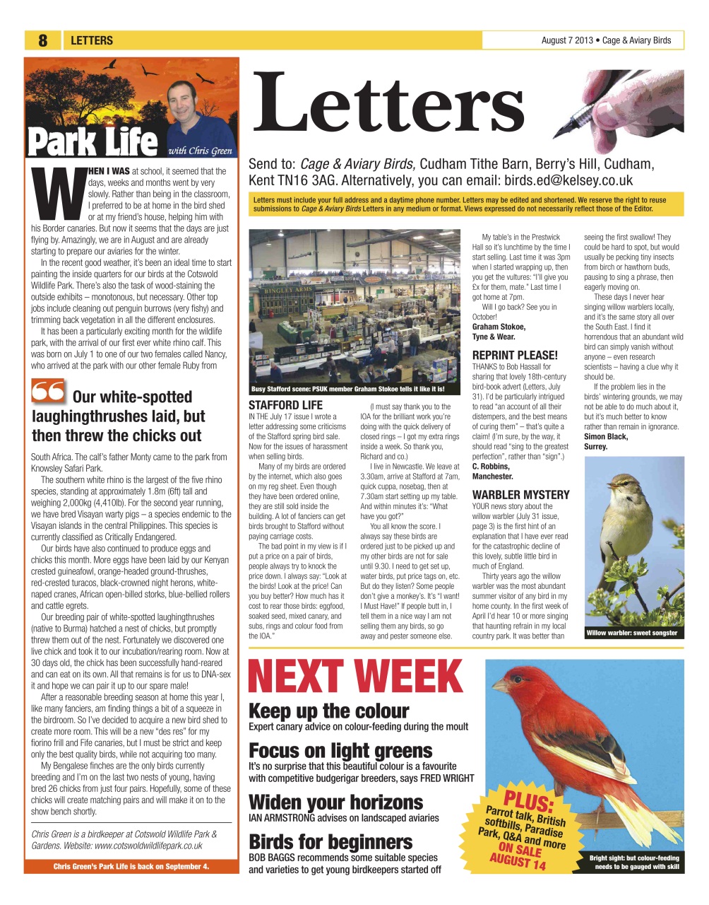 Cage & Aviary Birds Preview Pages