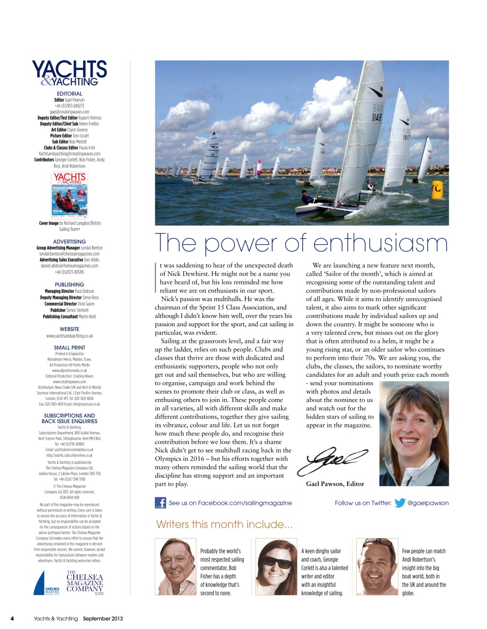 Yachts & Yachting Preview Pages