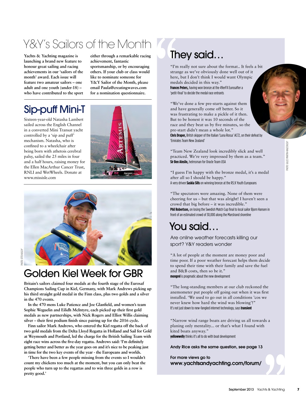 Yachts & Yachting Preview Pages