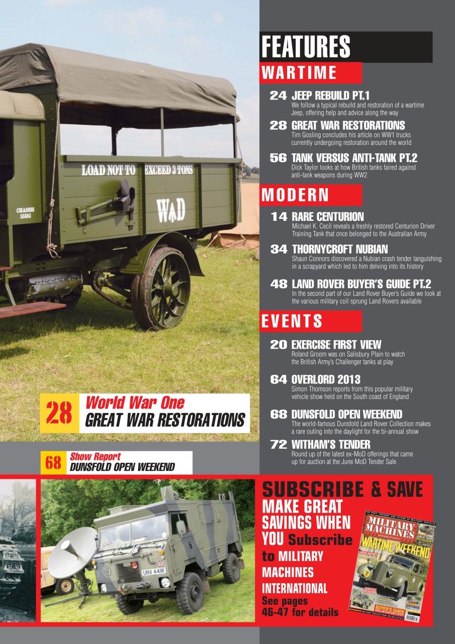 Military Machines International Preview Pages