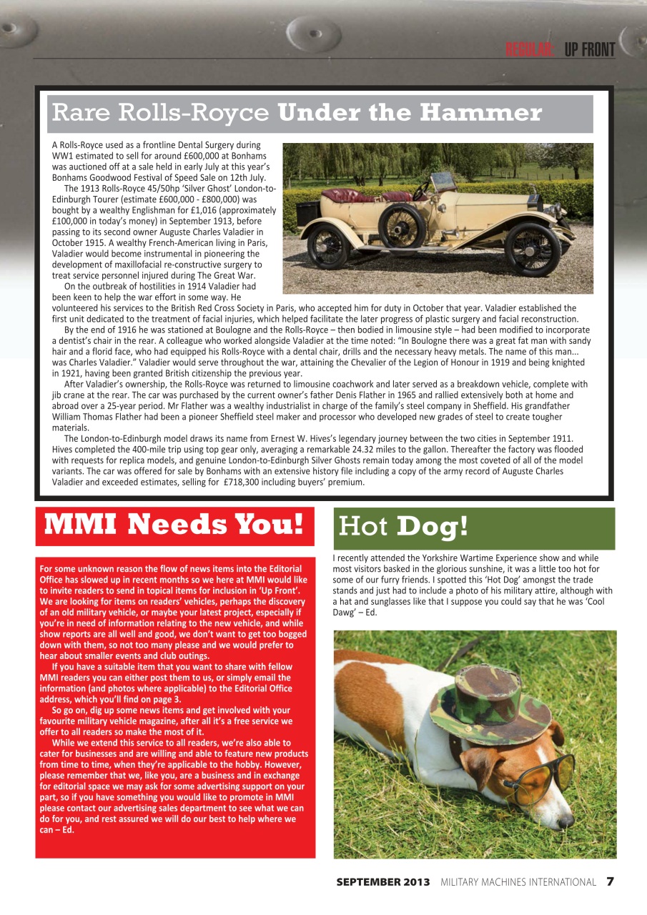 Military Machines International Preview Pages