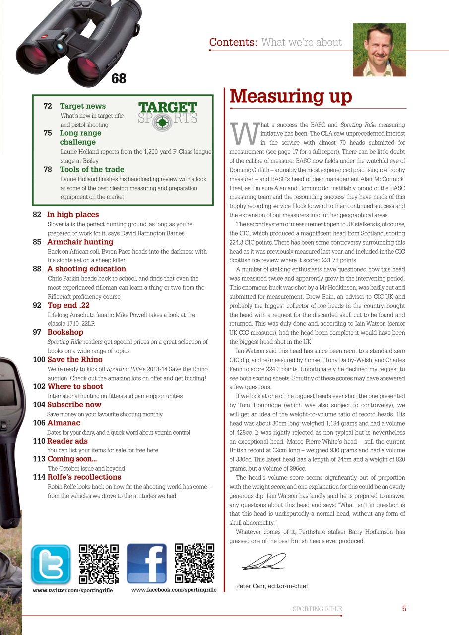 Sporting Rifle Preview Pages