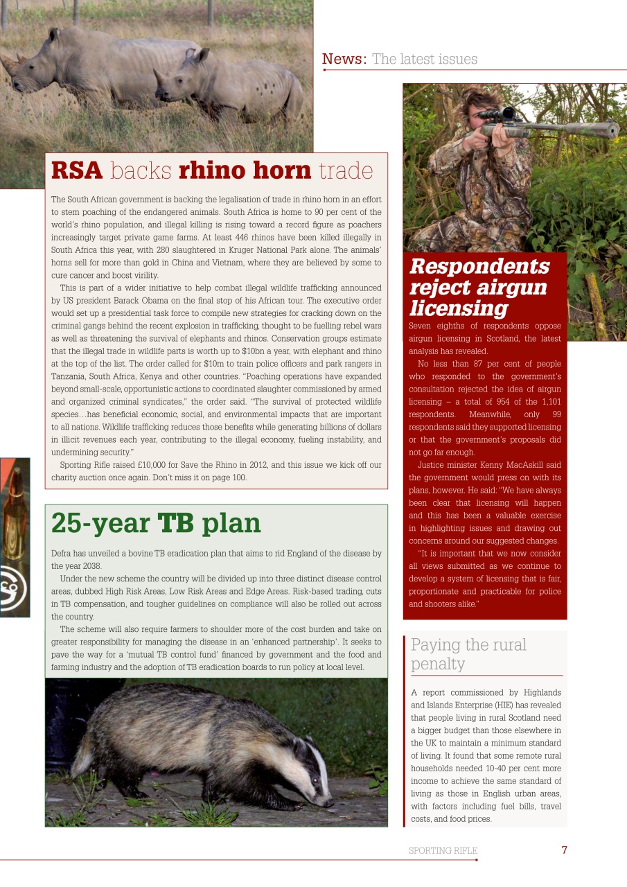 Sporting Rifle Preview Pages