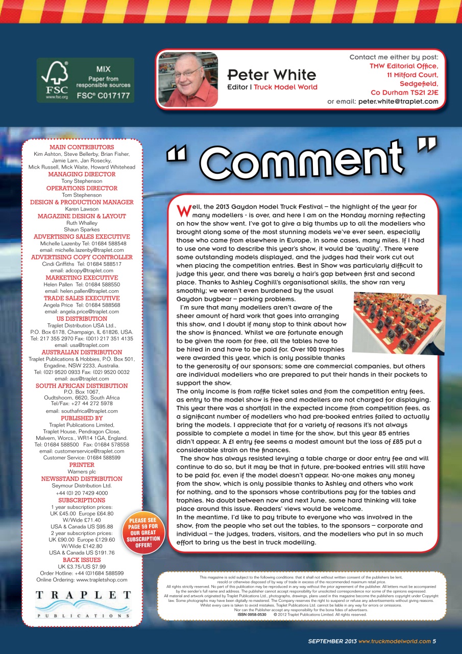 Model Car Truck Motorcycles World Preview Pages