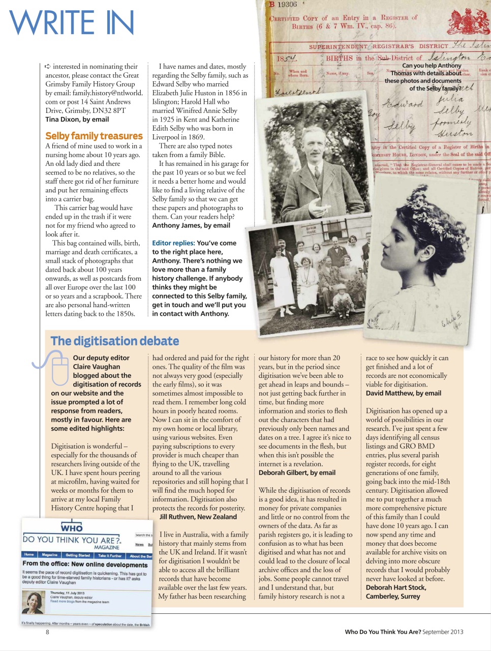 Who Do You Think You Are? Preview Pages