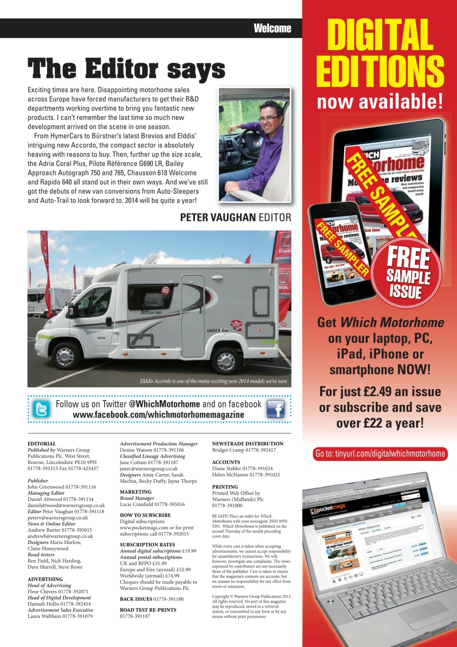 What Motorhome magazine Preview Pages
