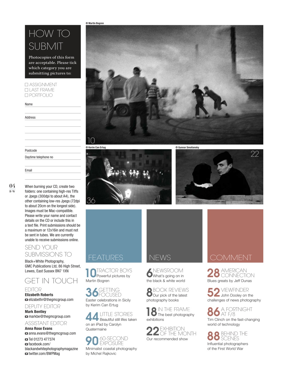 Black+White Photography Preview Pages