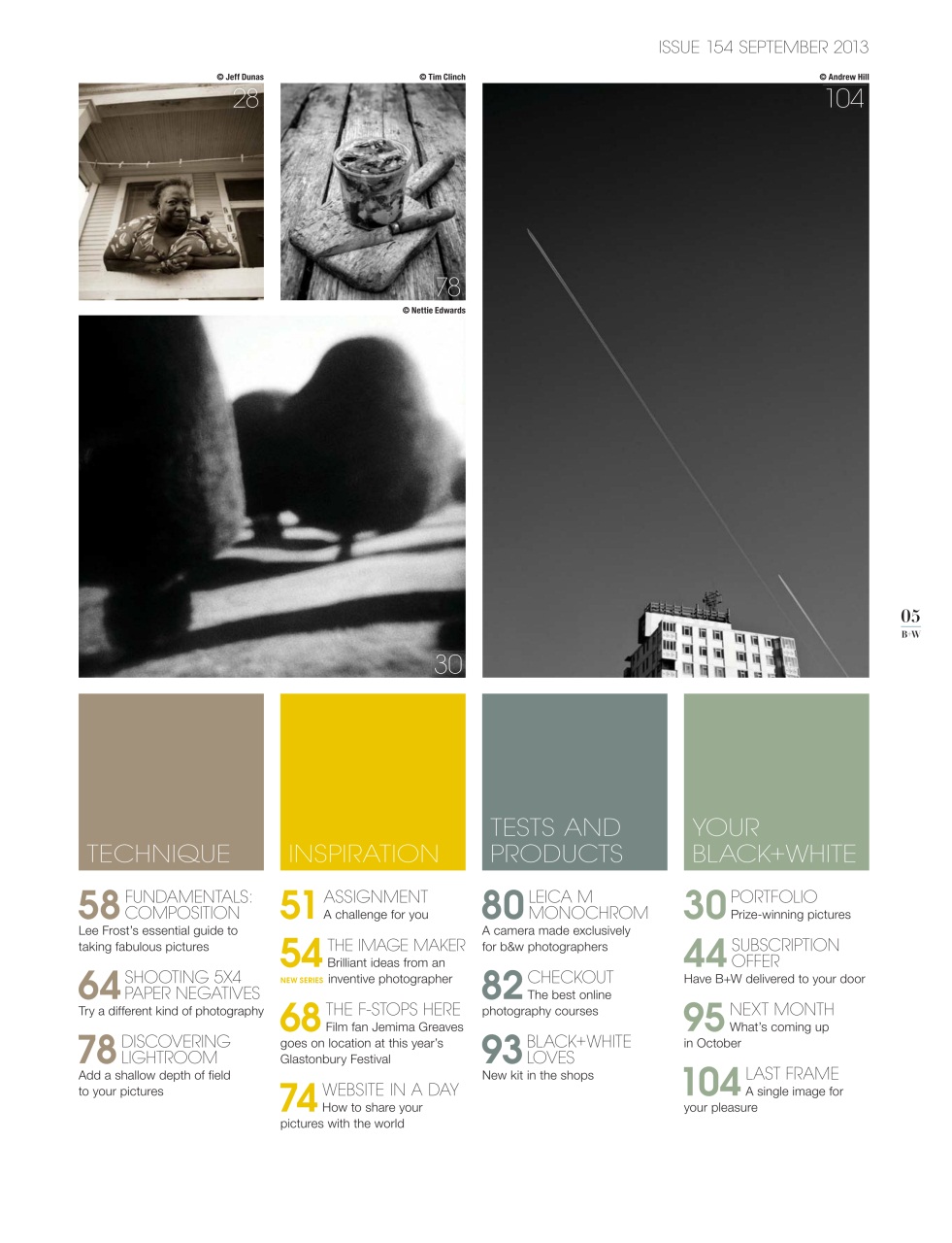 Black+White Photography Preview Pages