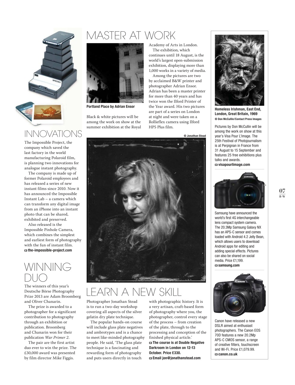 Black+White Photography Preview Pages