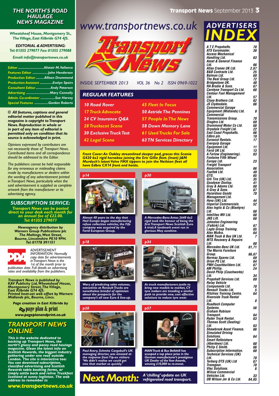 Transport News Preview Pages