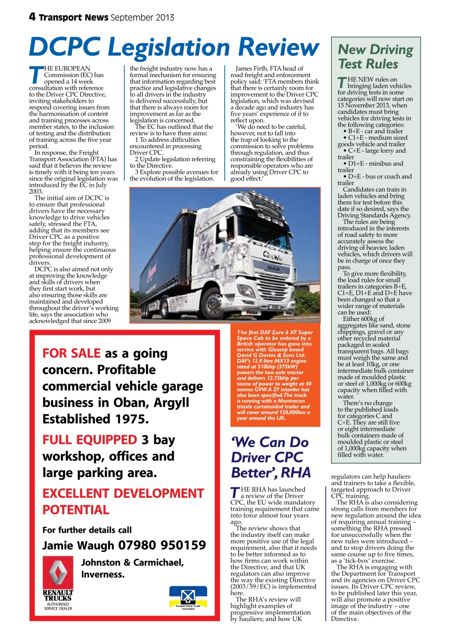 Transport News Preview Pages