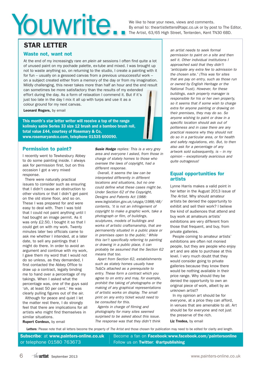 The Artist Preview Pages