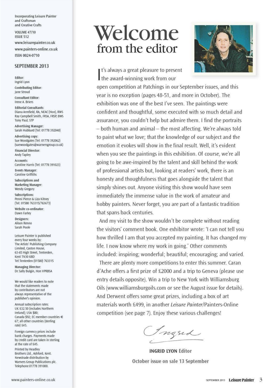 Leisure Painter & The Artist Preview Pages