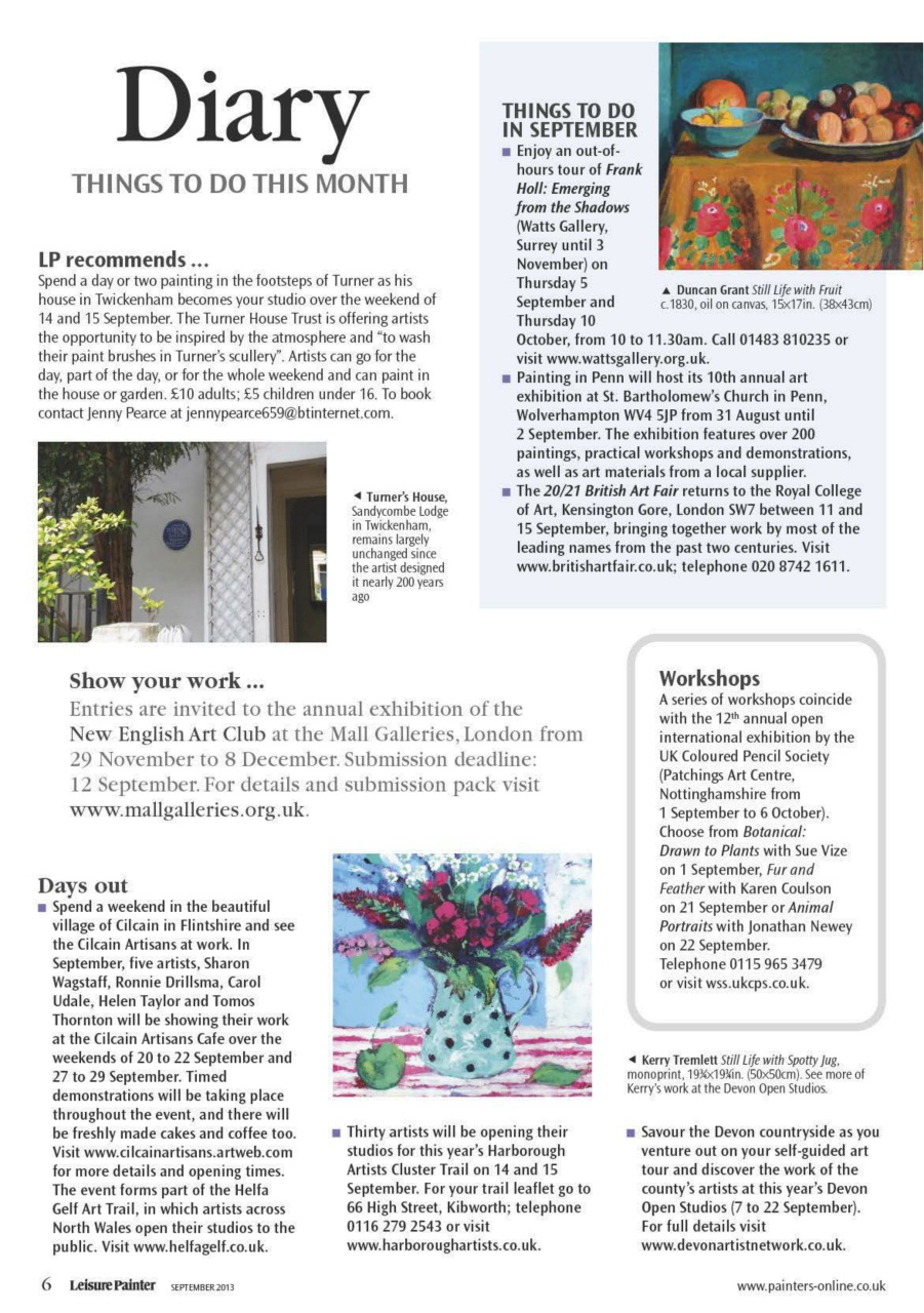 Leisure Painter & The Artist Preview Pages