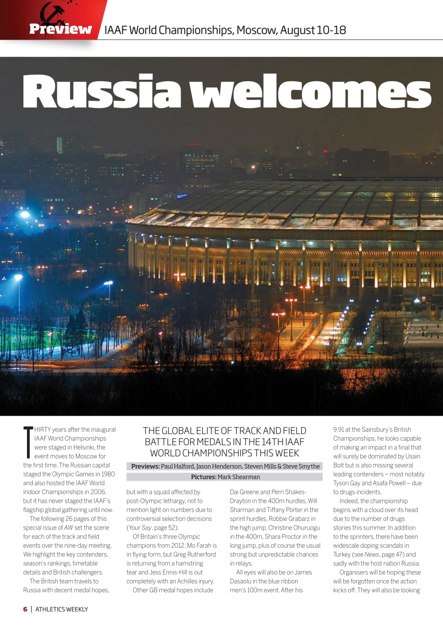 AW – Athletics Weekly Magazine Preview Pages