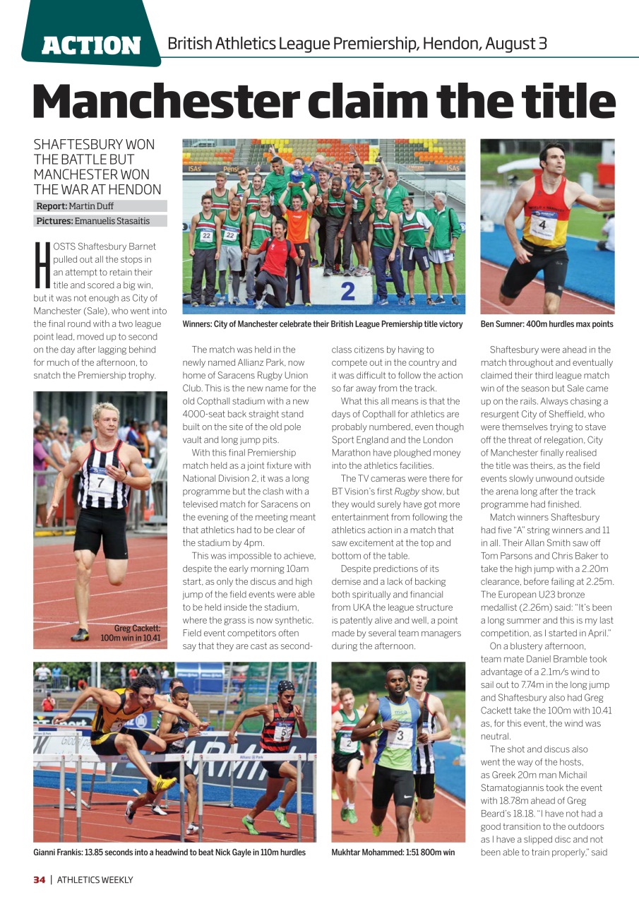AW – Athletics Weekly Magazine Preview Pages