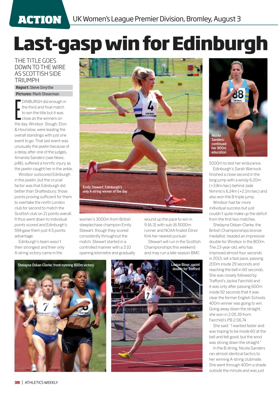 AW – Athletics Weekly Magazine Preview Pages