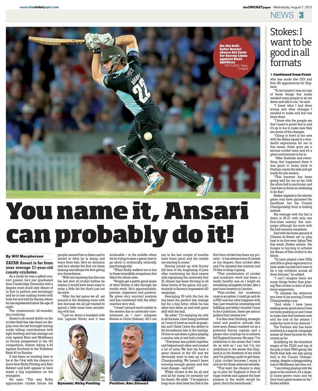 The Cricket Paper Preview Pages