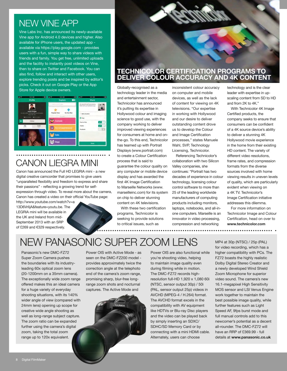 Digital FilmMaker Preview Pages