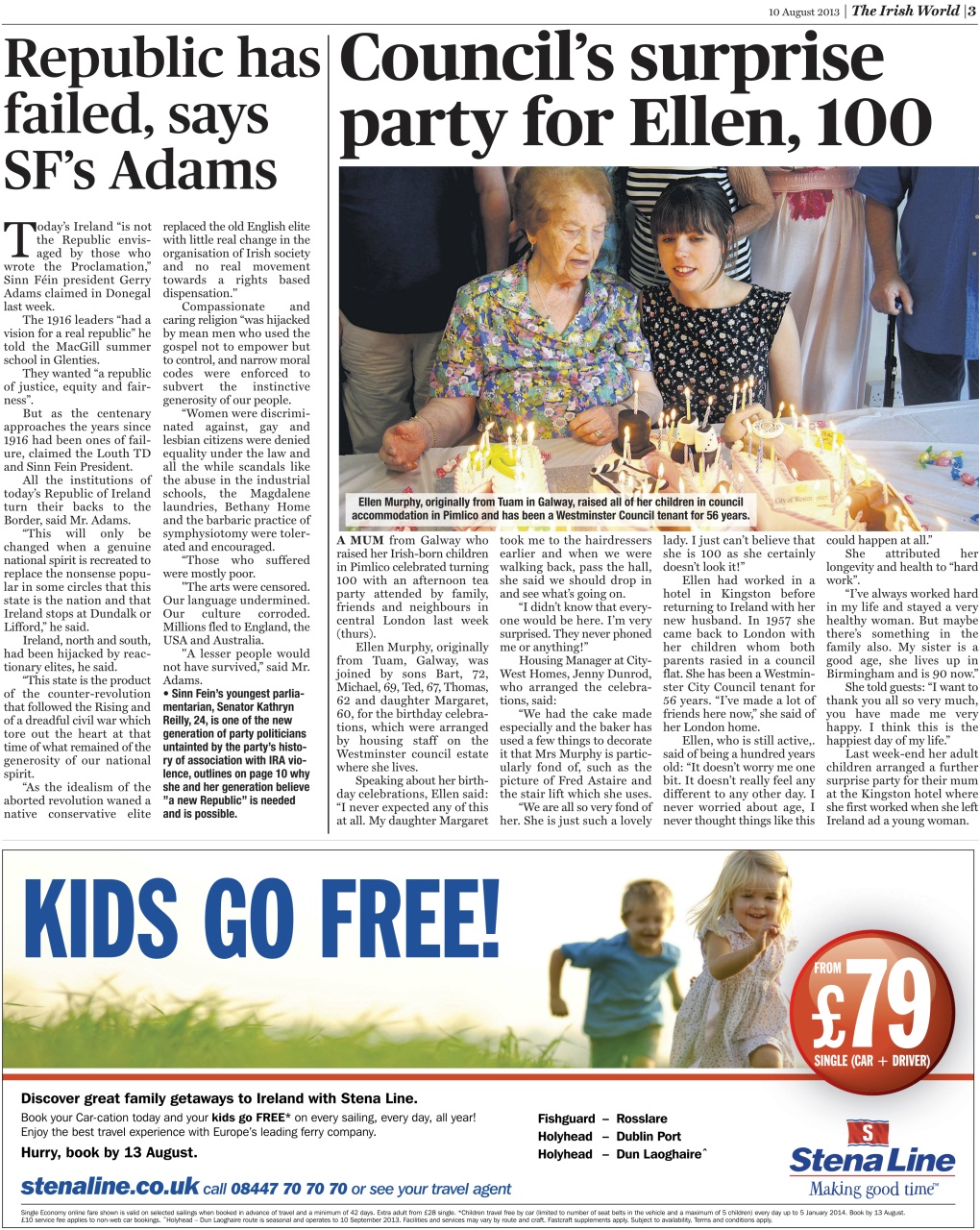 Irish World Preview Pages