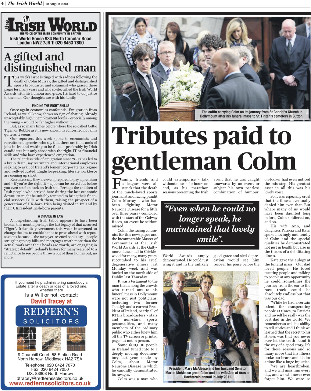 Irish World Preview Pages