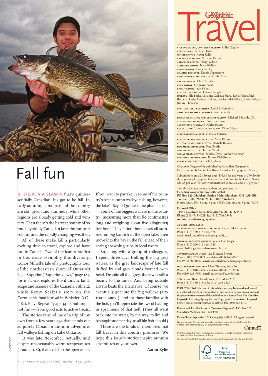 Canadian Geographic Preview Pages
