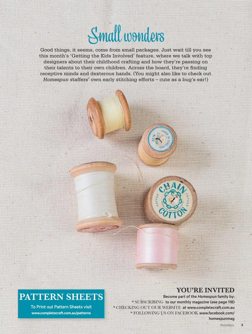 Homespun Preview Pages