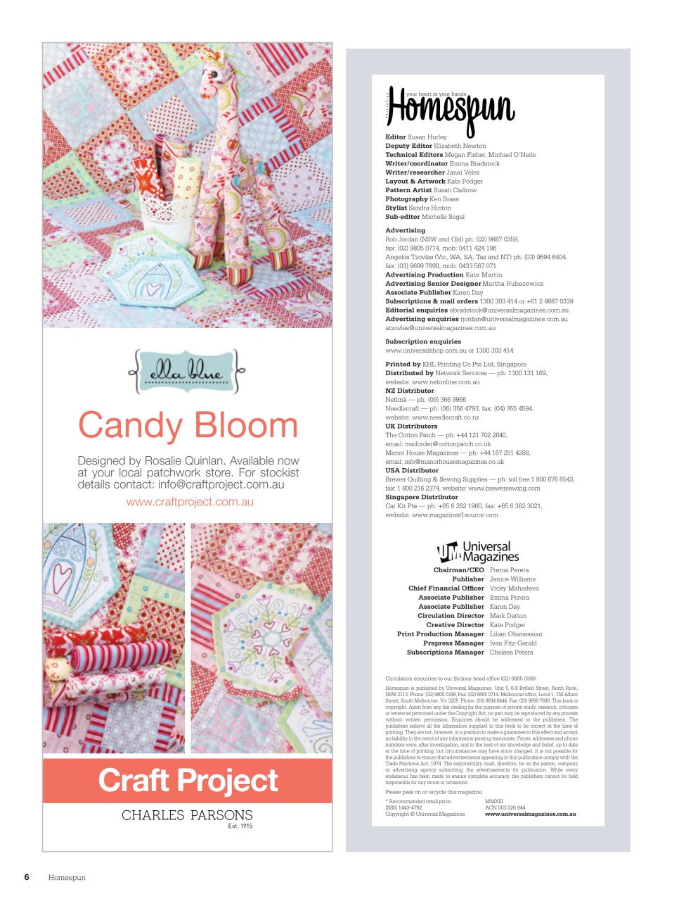 Homespun Preview Pages