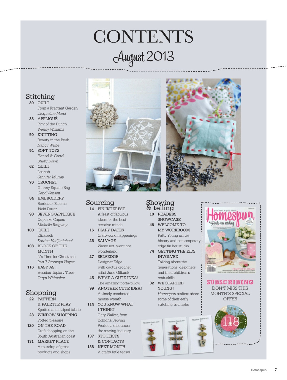 Homespun Preview Pages