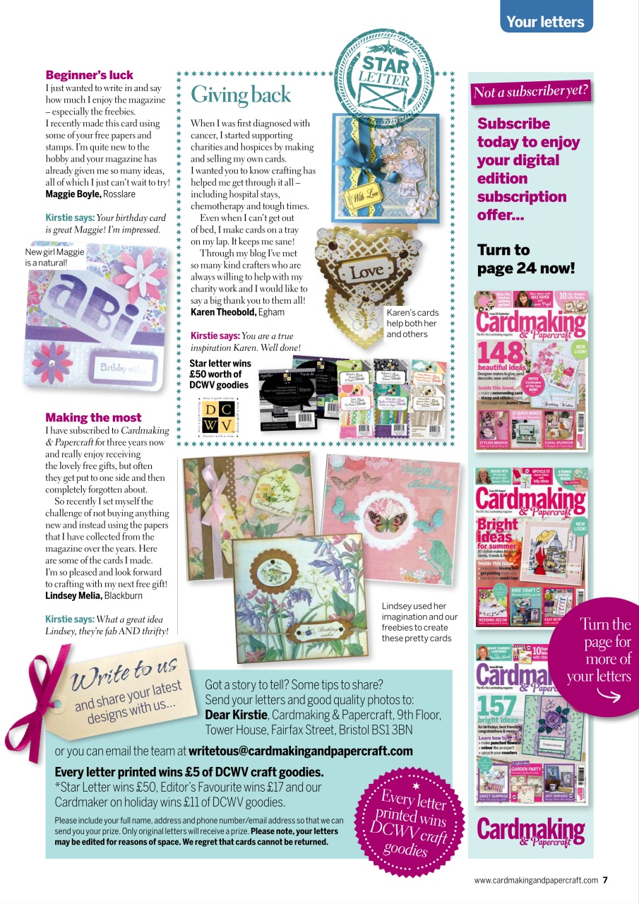 Cardmaking & Papercraft Preview Pages
