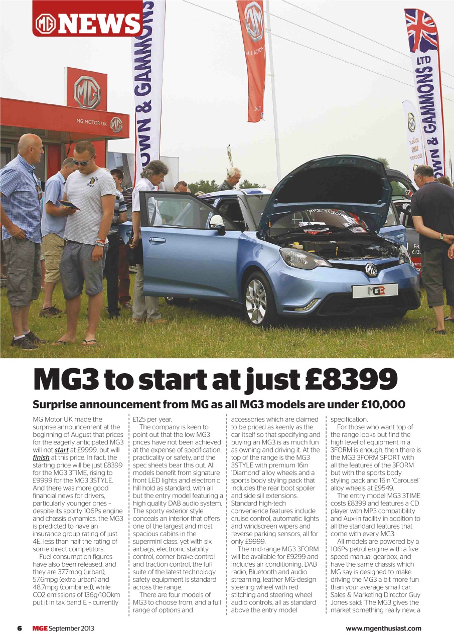 MG Enthusiast Preview Pages