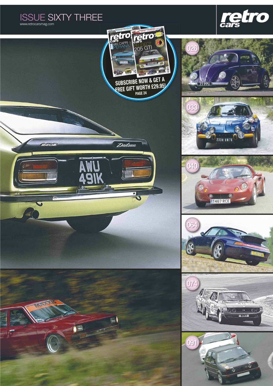 Retro Cars Preview Pages