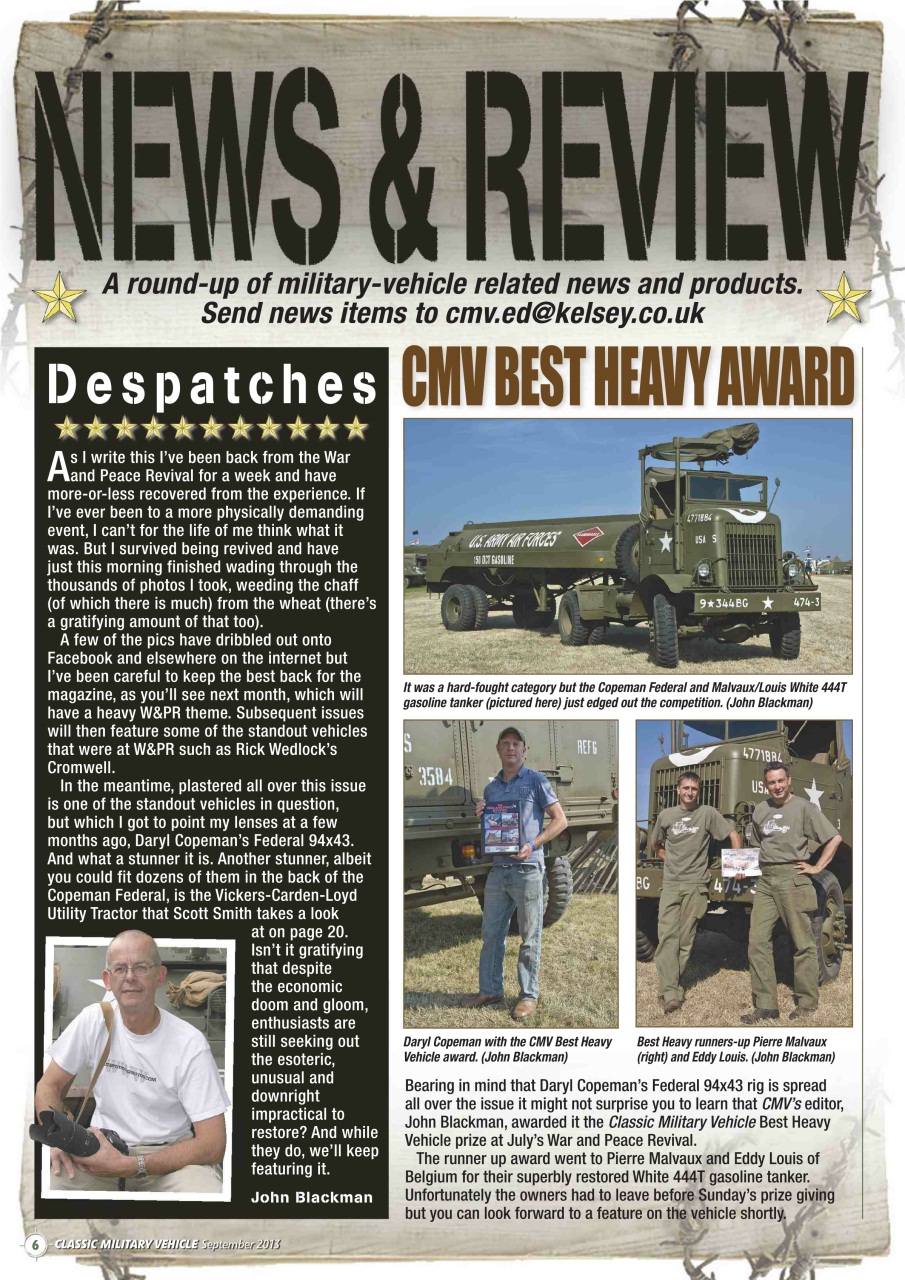 Classic Military Vehicle Preview Pages