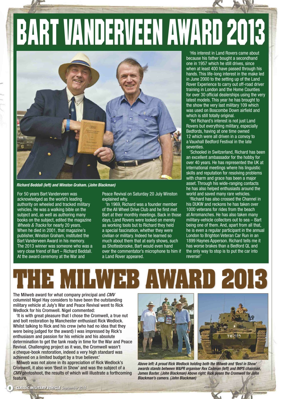 Classic Military Vehicle Preview Pages