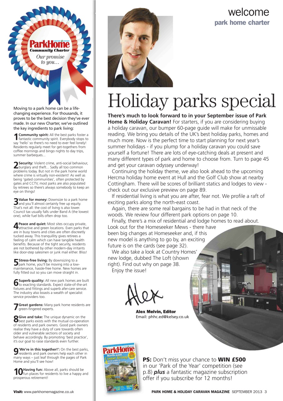 Park Home & Holiday Living Preview Pages