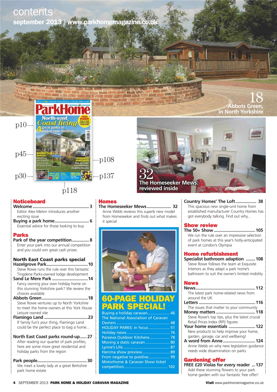 Park Home & Holiday Living Preview Pages