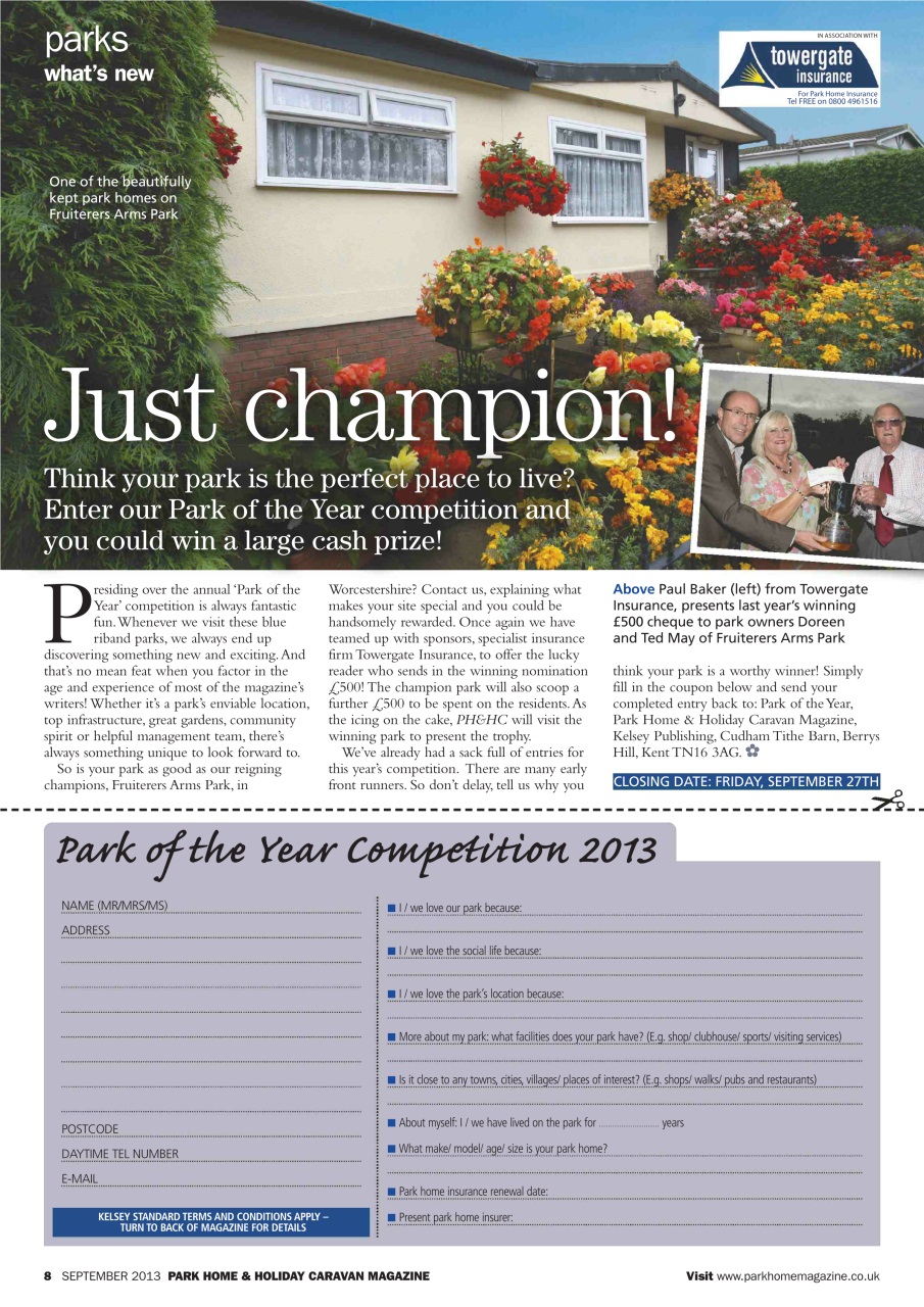 Park Home & Holiday Living Preview Pages