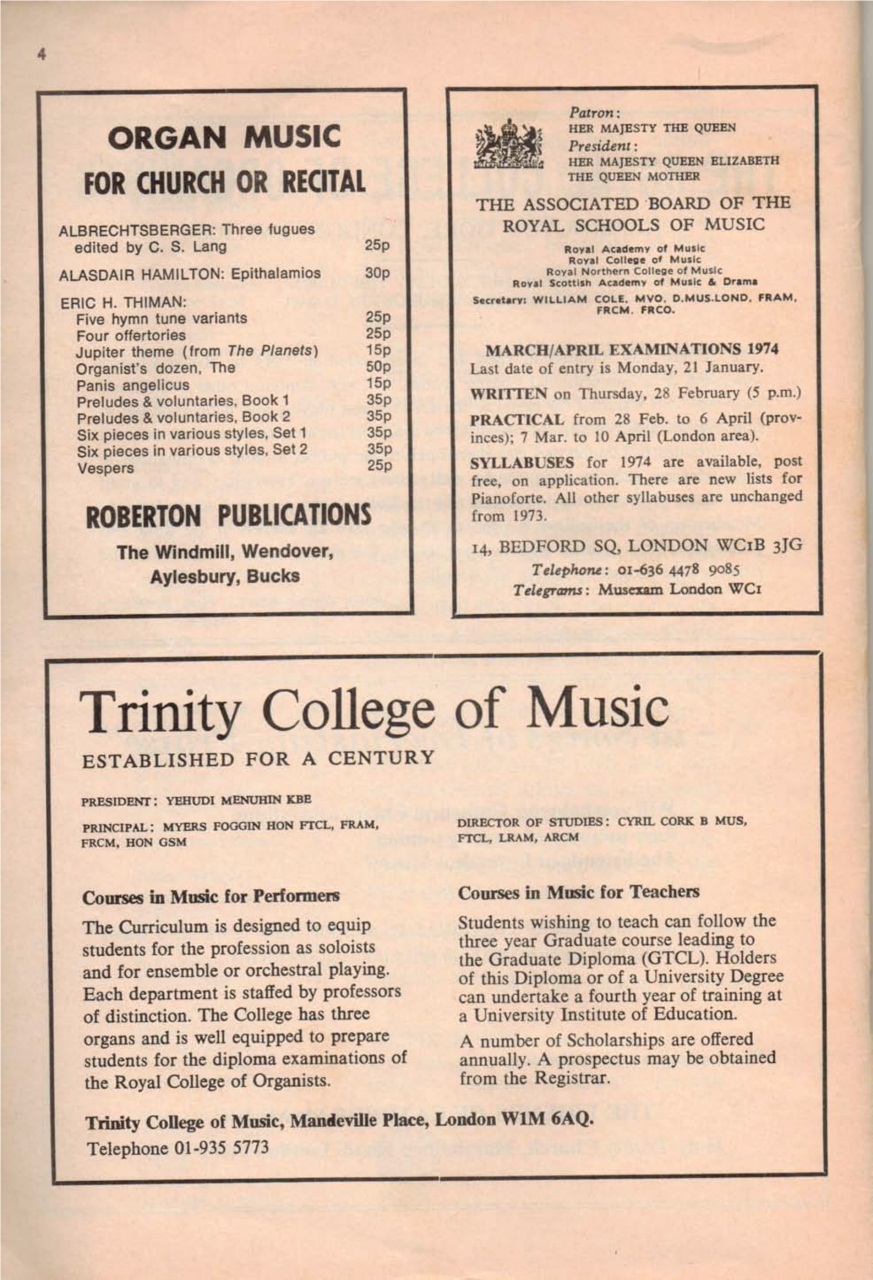 Organists' Review Preview Pages