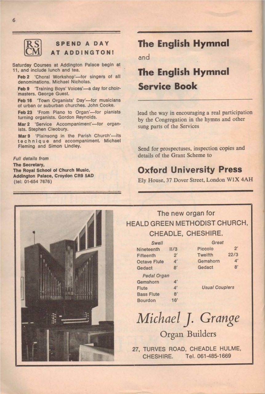 Organists' Review Preview Pages