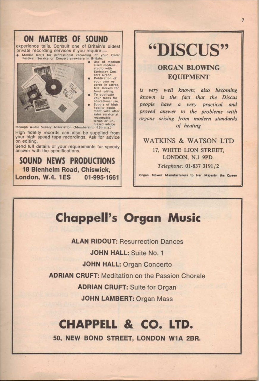 Organists' Review Preview Pages