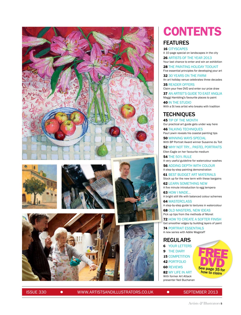 Artists & Illustrators Preview Pages