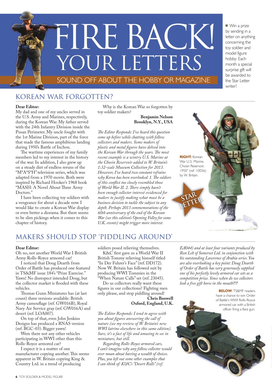 Toy Soldier & Model Figure Preview Pages