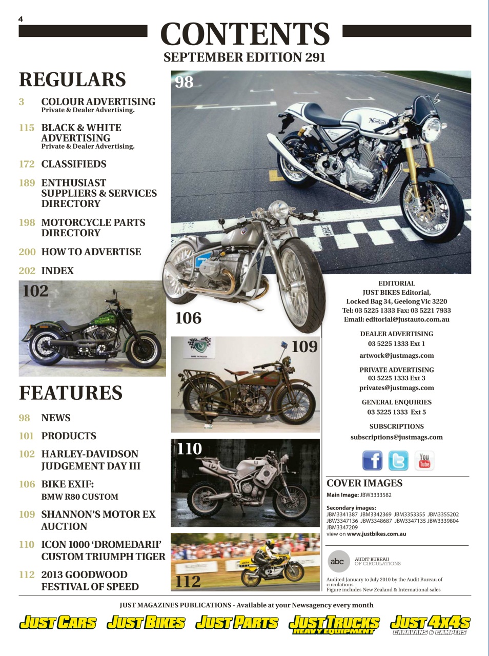 JUST BIKES Preview Pages