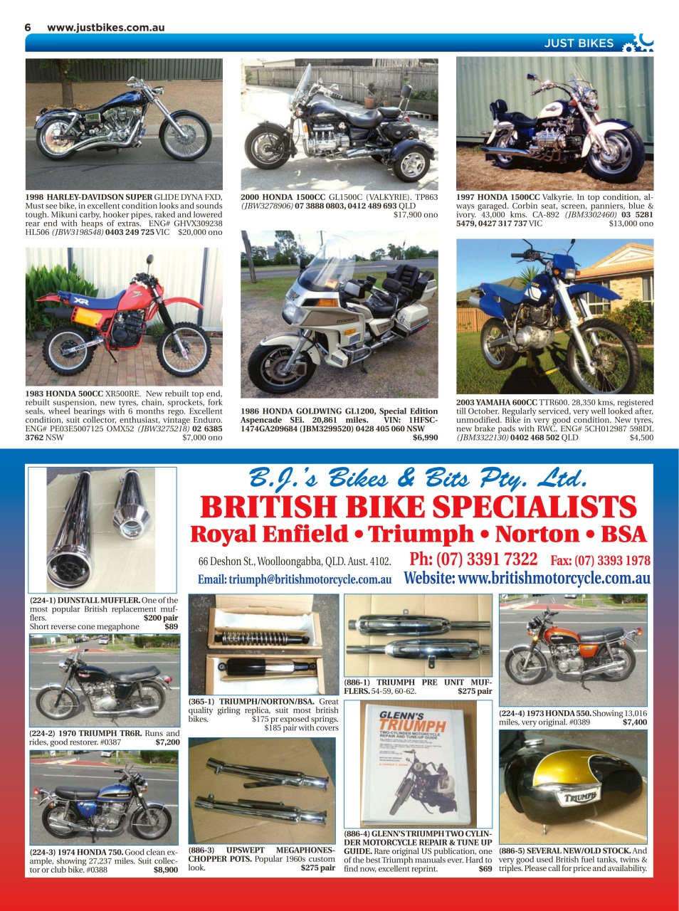 JUST BIKES Preview Pages