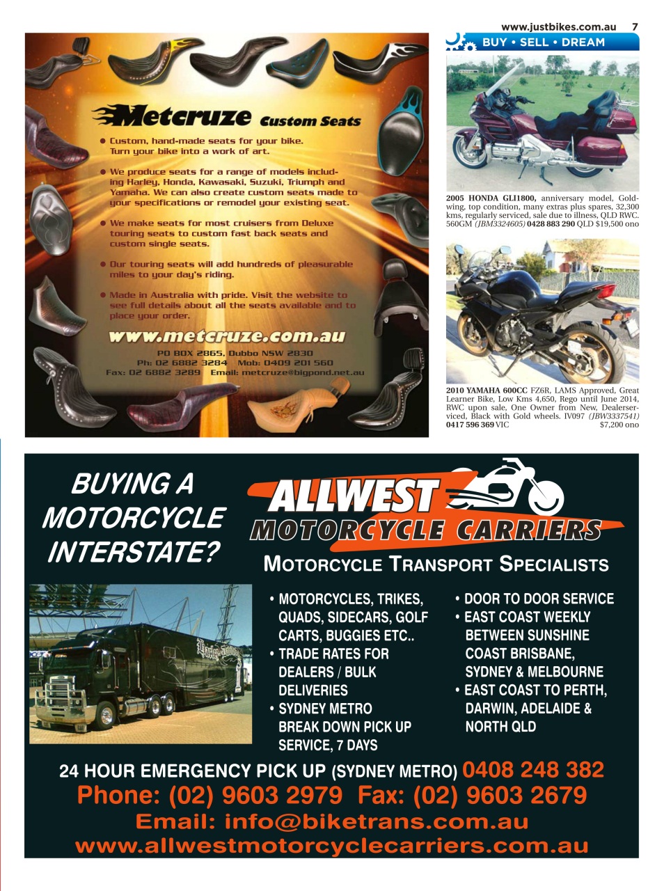 JUST BIKES Preview Pages