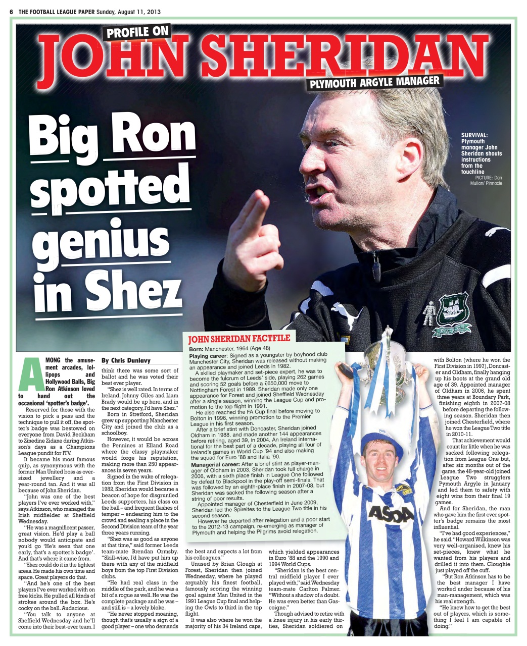 The Football League Paper Preview Pages